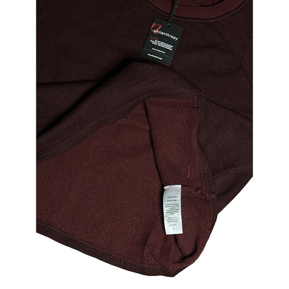 n:philanthropy‎ Ina Sweatshirt Women’s Cropped Balloon Sleeve (S) NWT - Picture 5 of 5